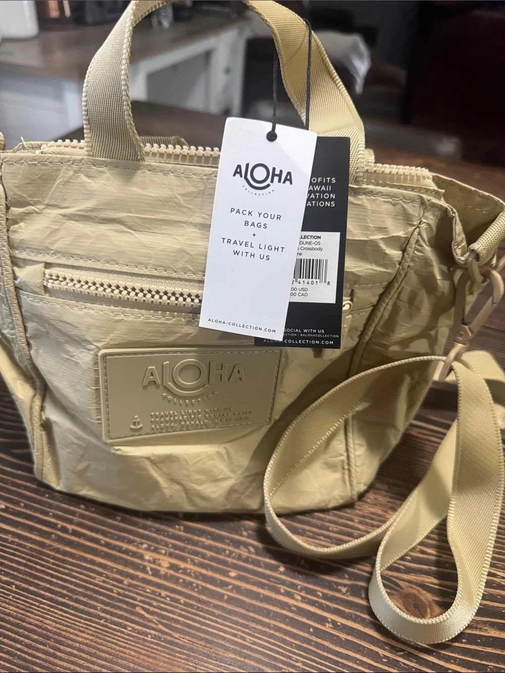 NWT ALOHA Collection Monochrome Crossbody in Dune